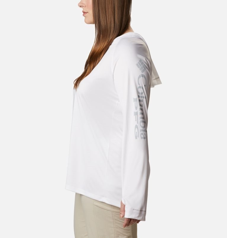 Columbia PFG Tidal Tee Hettegensere Dame Hvite | Plus Size 62358Y